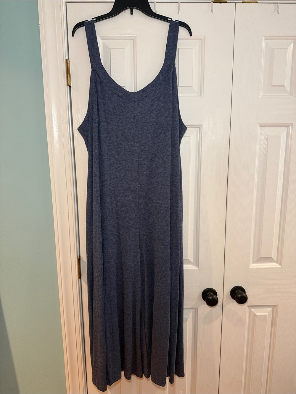 BloomChic Simple Sleeveless Flowy Jumpsuit/ Overalls - Slate Blue